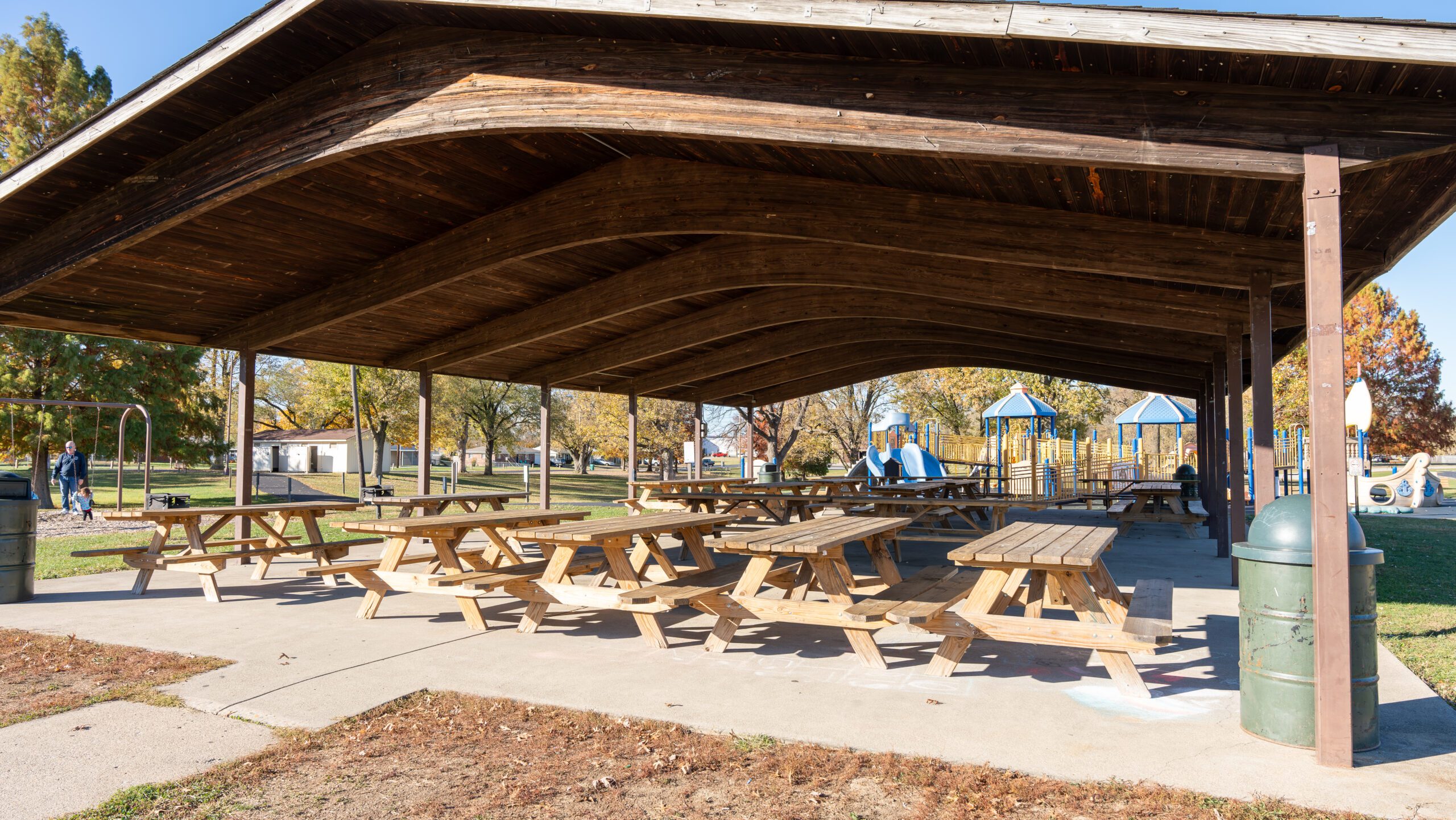 park shelter at pioneer park