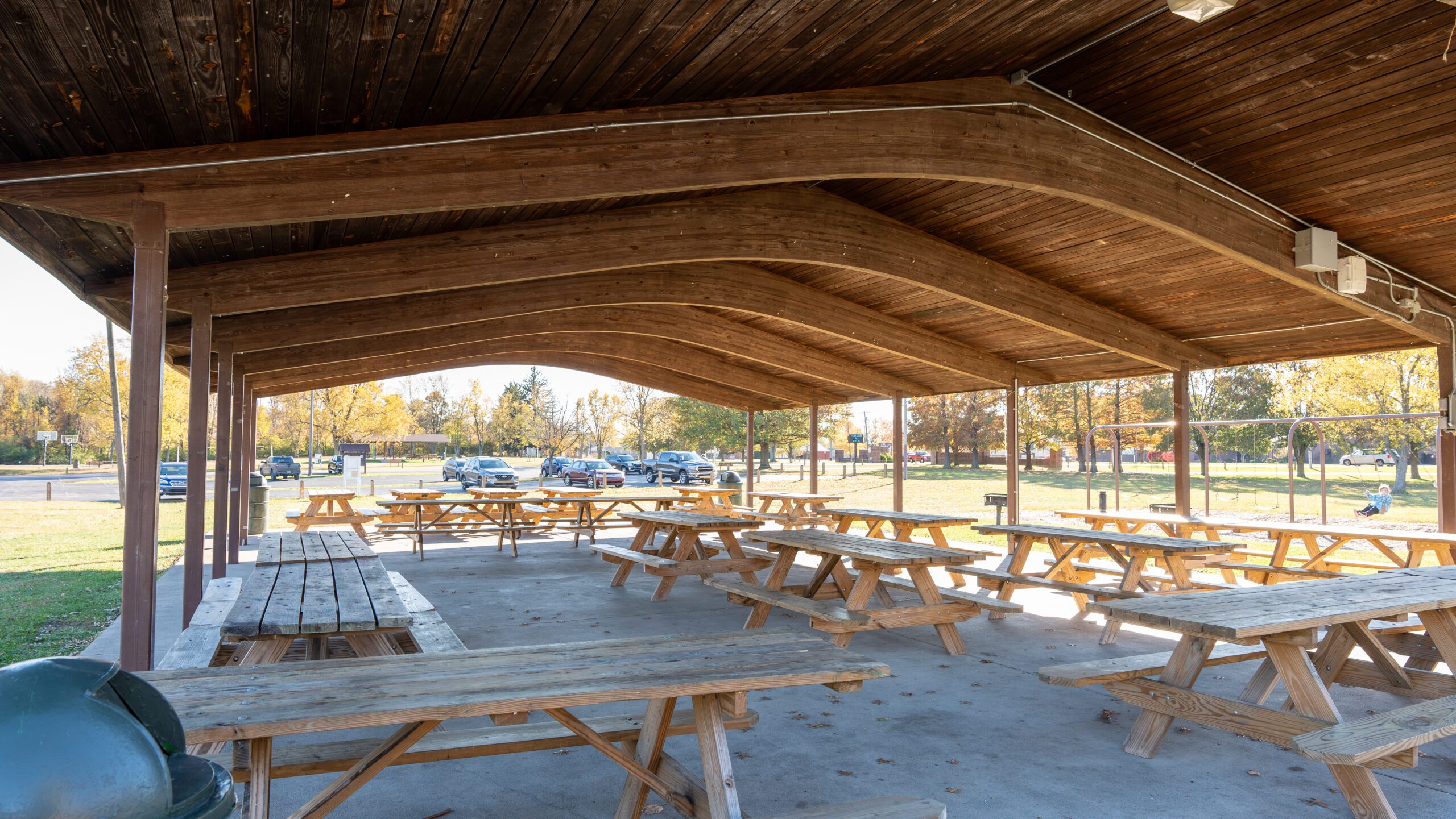 park shelter at pioneer park