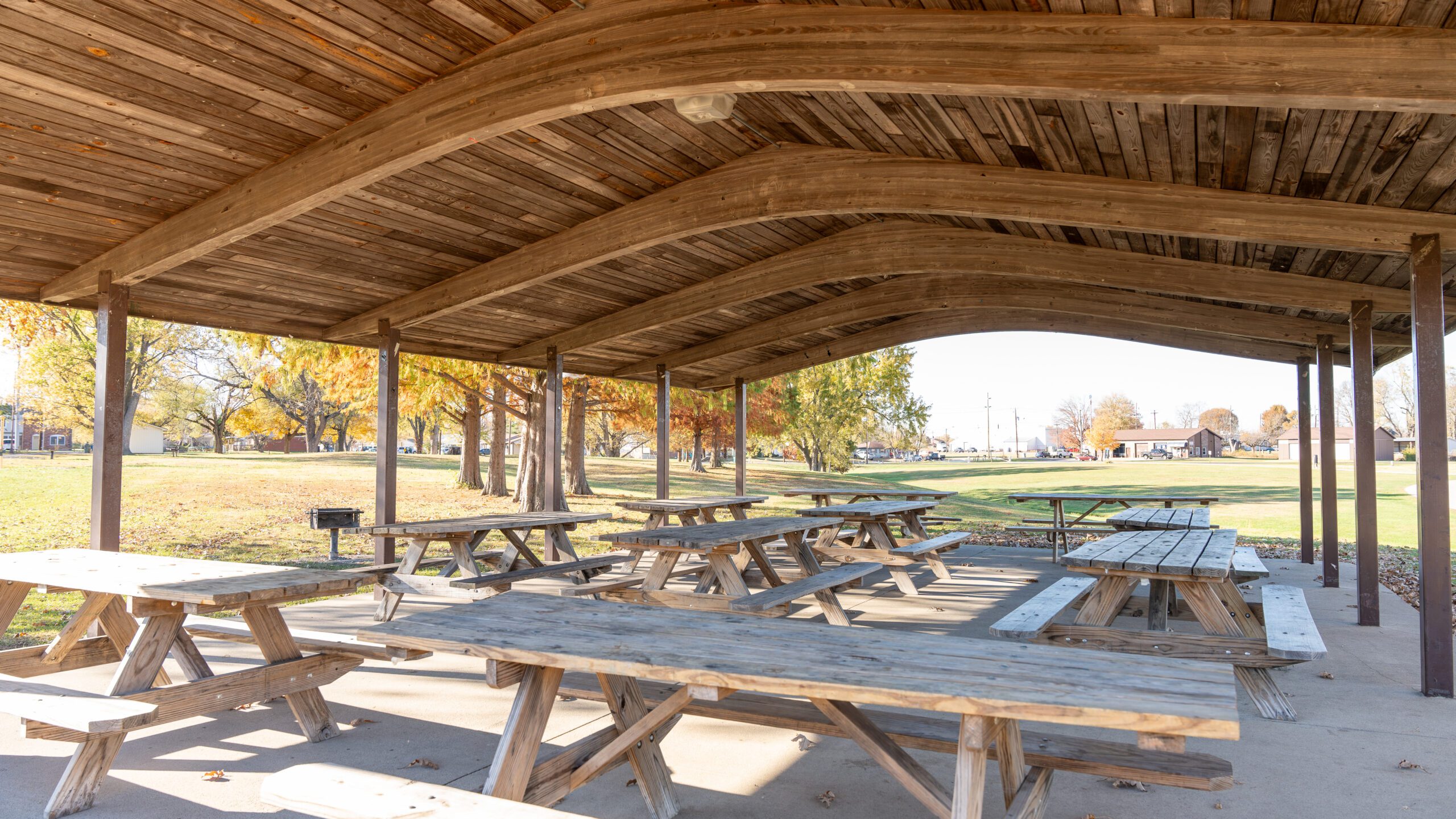 park shelter at pioneer park